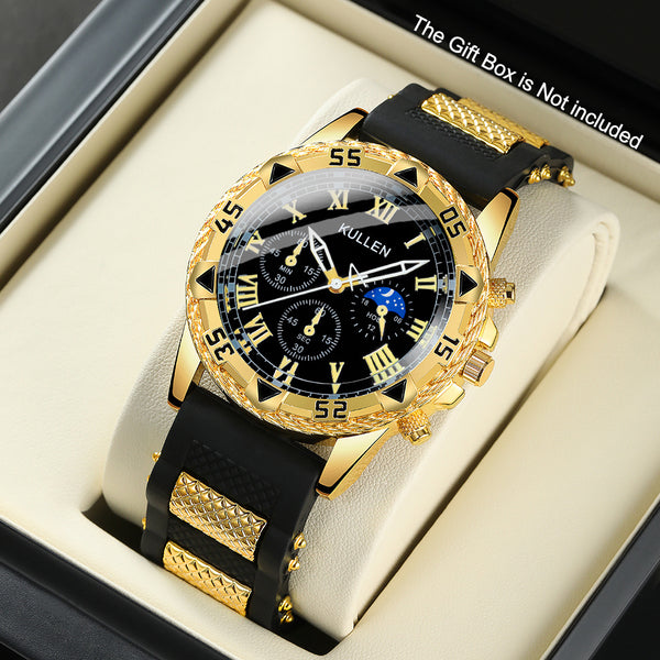 Neue stylische Herren Quartz Uhr für Business und Freizeit - Die perfekte Wahl für Alltag, Geschenke, Geburtstagsgeschenke, Weihnachtsgeschenke, Feiern, Valentinstag, für Männer, Väter und als Geschenk für Freunde und Familie. (Ohne Etui)