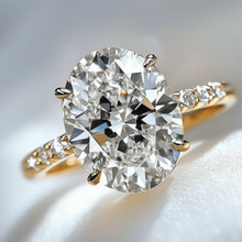 Eleganter ovaler Diamantimitationsring für Damen, Jubiläumsring, kupferbeschichtet, Schmuck für Alltag und Party