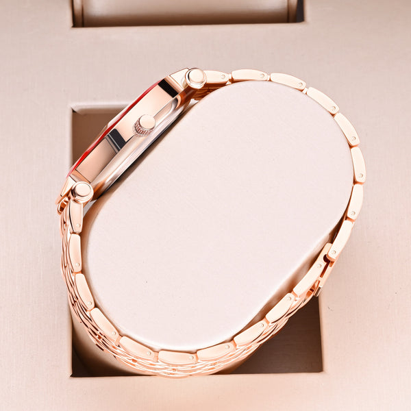 1 YaLaLuSi Luxuriöse, vielseitige Damen Quarz Uhr | Funkelnde Strass-Verzierte runde Zifferblatt mit klassischen römischen Ziffern-Uhrzeigermarkierungen, Analog-Digital-Anzeige, Stoppuhr-Funktion, Zinklegierung Gehäuse und Armband, perfektes Geschenk für