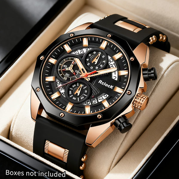 1 Stück Neue Modische Herren Casual Trendige Runde Quarzuhr mit Silikonarmband, Ideales Geschenk für Valentinstag, Ostern, Ramadan, Geburtstag, Weihnachten, Eid Al-Adha für Freunde, Liebende  Familie